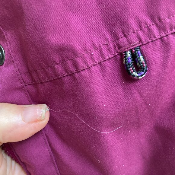 L.L. BEAN BOMBER JACKET  M Fleece Lined Women Vintage - Picture 4 of 12